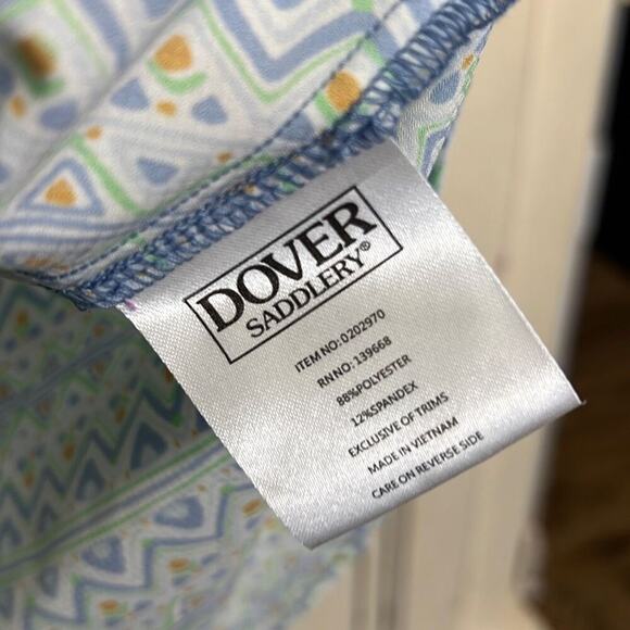 Dover Saddlery size large ladies stretch tech button down shirt equestrian - Picture 3 of 3